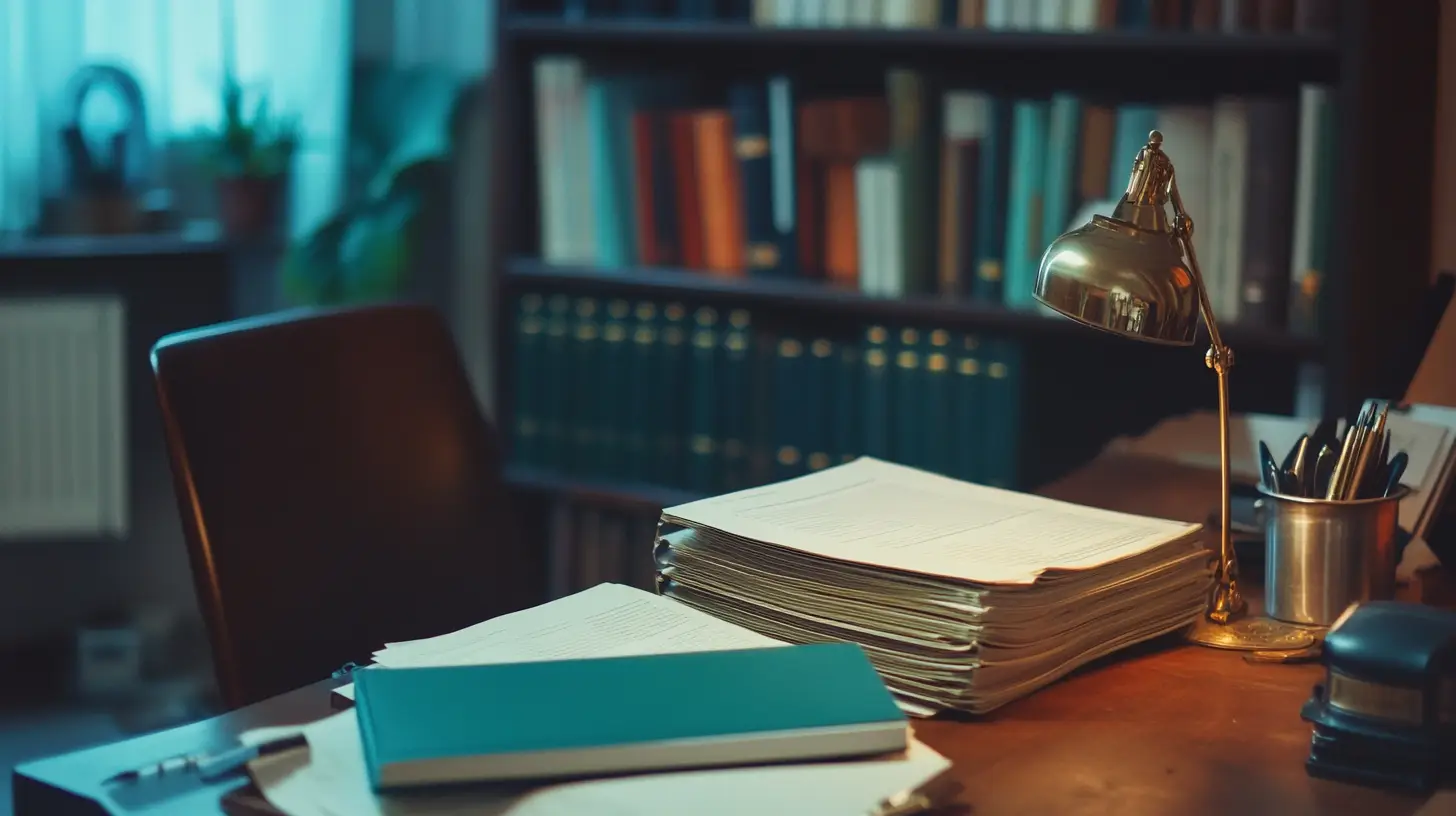 Legal Paperwork on a Desk